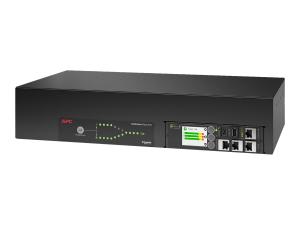 APC NetShelter - Commutateur de transfert automatique (rack-montable) - AC 207-253 V - 7400 VA - monophasé - USB, Ethernet 10/100/1000 - connecteurs de sortie : 18 - 2U - 2.44 m cordon - noir - AP4424A - Accessoires d'alimentation