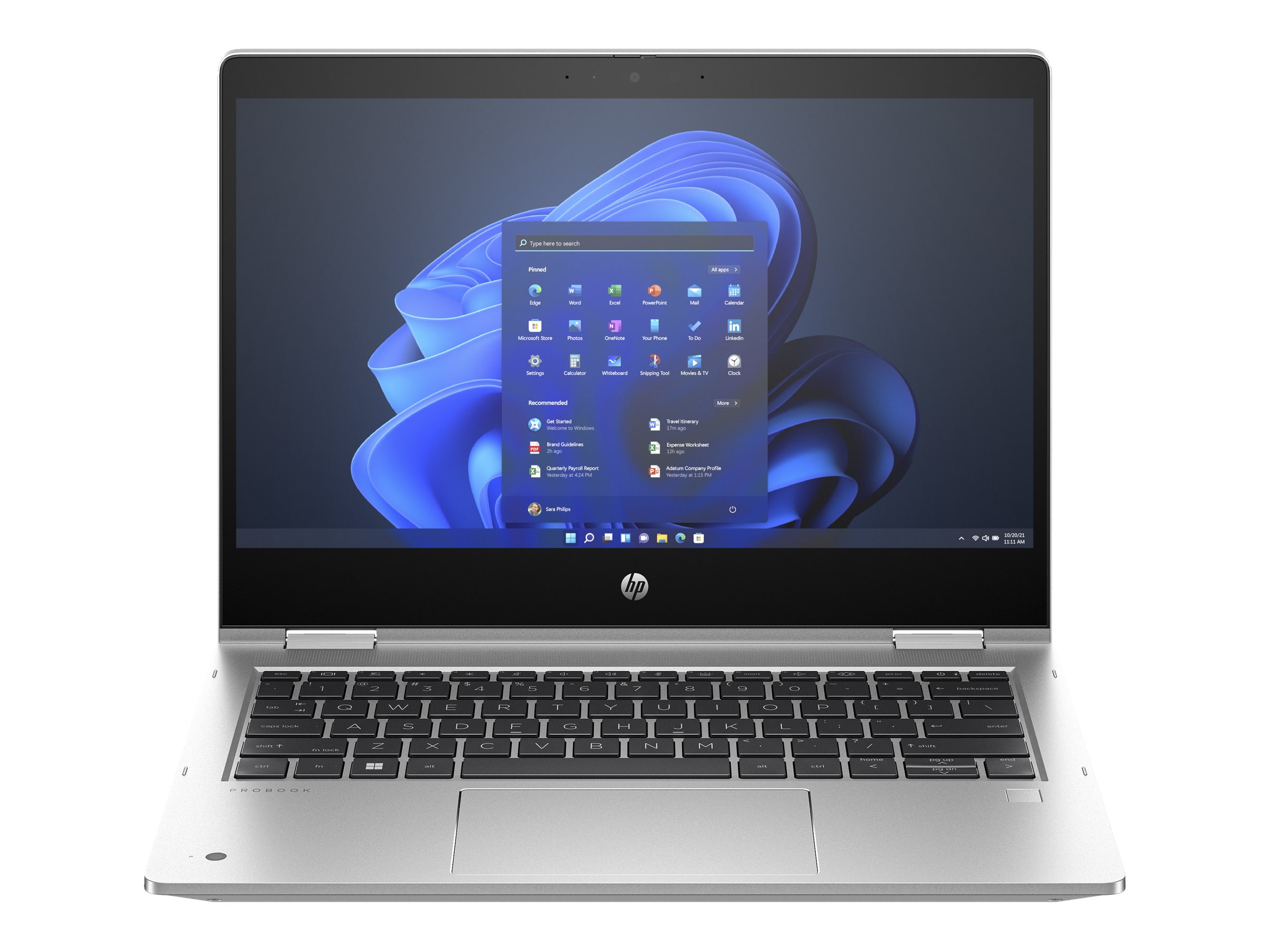 HP Pro x360 435 G10 Notebook - Conception inclinable - AMD Ryzen 5 - 7530U / jusqu'à 4.5 GHz - Win 11 Pro - Radeon Graphics - 8 Go RAM - 256 Go SSD NVMe - 13.3" IPS écran tactile 1920 x 1080 (Full HD) - Wi-Fi 6E, Bluetooth - brochet argent aluminium - clavier : Français - 8A523EA#ABF - Ordinateurs portables