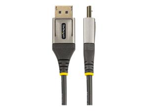 StarTech.com Câble DisplayPort 1.4 Certifié VESA 5m - 8K 60Hz HDR10 - Vidéo Ultra HD 4K 120Hz  - Cordon Moniteur/Écran DP 1.4 - Câble DisplayPort vers DisplayPort - M/M (DP14VMM5M) - Câble DisplayPort - DisplayPort (M) pour DisplayPort (M) - DisplayPort 1.4 - 5 m - moulé, passif, support 8K60Hz (7680 x 4320), support 4K120Hz (3840 x 2160) - gris, noir - DP14VMM5M - Câbles vidéo