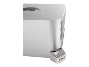 Compulocks Mac Studio Adaptateur de verrouillage Ledge avec câble antivol à combinaison argent - Verrouillage grâce à un câble de sécurité - pour Apple Mac Studio - MSLDG01CL - Accessoires pour ordinateur de bureau