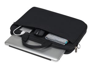 DICOTA Top Traveller Wireless Mouse Kit - Sacoche pour ordinateur portable - 15.6" - noir - avec souris optique sans fil - D31685 - Sacoches pour ordinateur portable