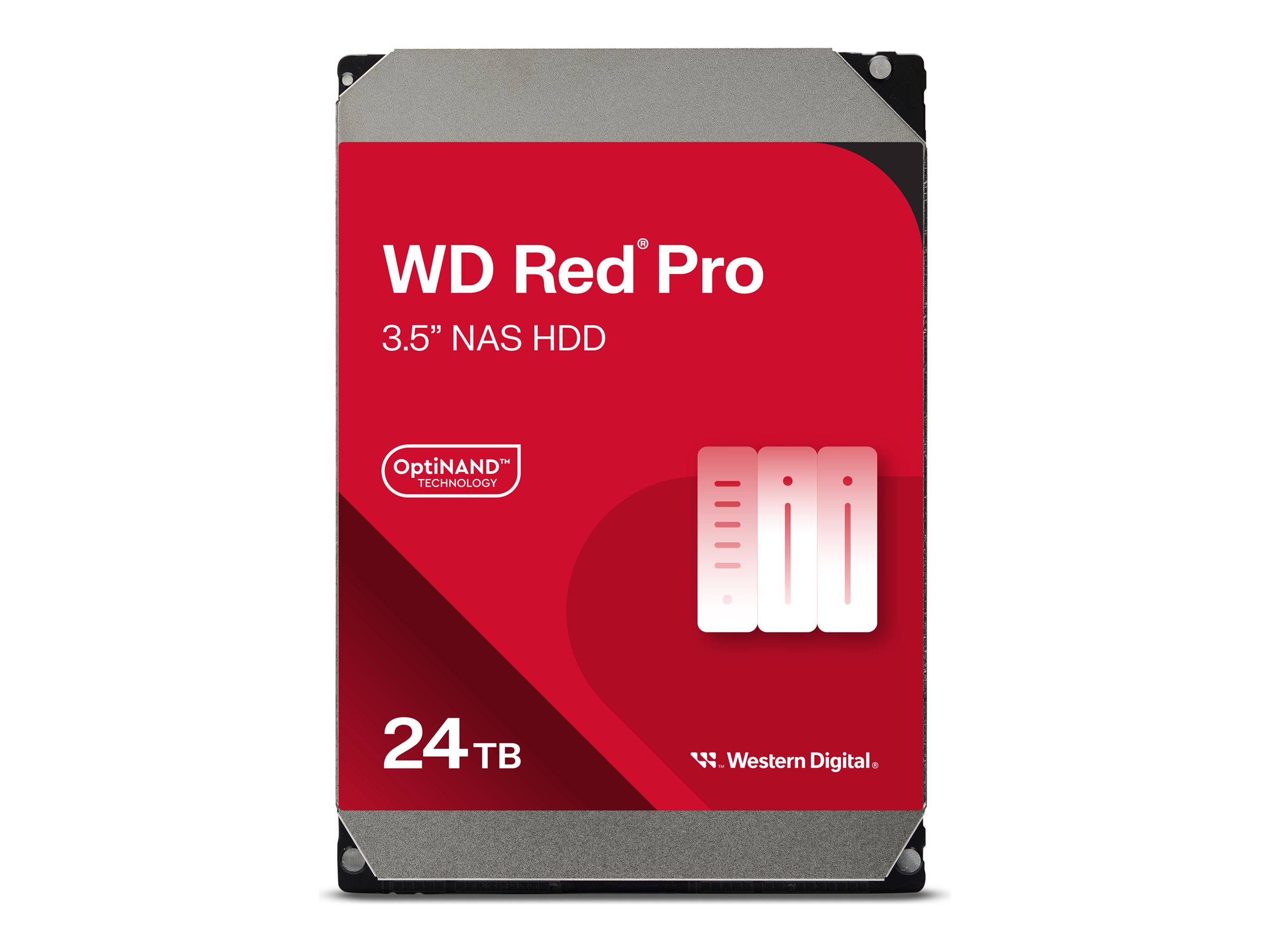 WD Red Pro WD240KFGX - Disque dur - Enterprise - 24 To - interne - 3.5" - SATA 6Gb/s - 7200 tours/min - mémoire tampon : 512 Mo - WD240KFGX - Disques durs internes