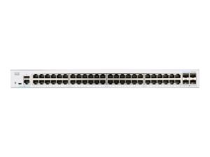 Cisco Business 250 Series CBS250-48T-4X - Commutateur - C3 - intelligent - 48 x 10/100/1000 + 4 x 10 Gigabit SFP+ - Montable sur rack - CBS250-48T-4X-EU - Concentrateurs et commutateurs gigabit