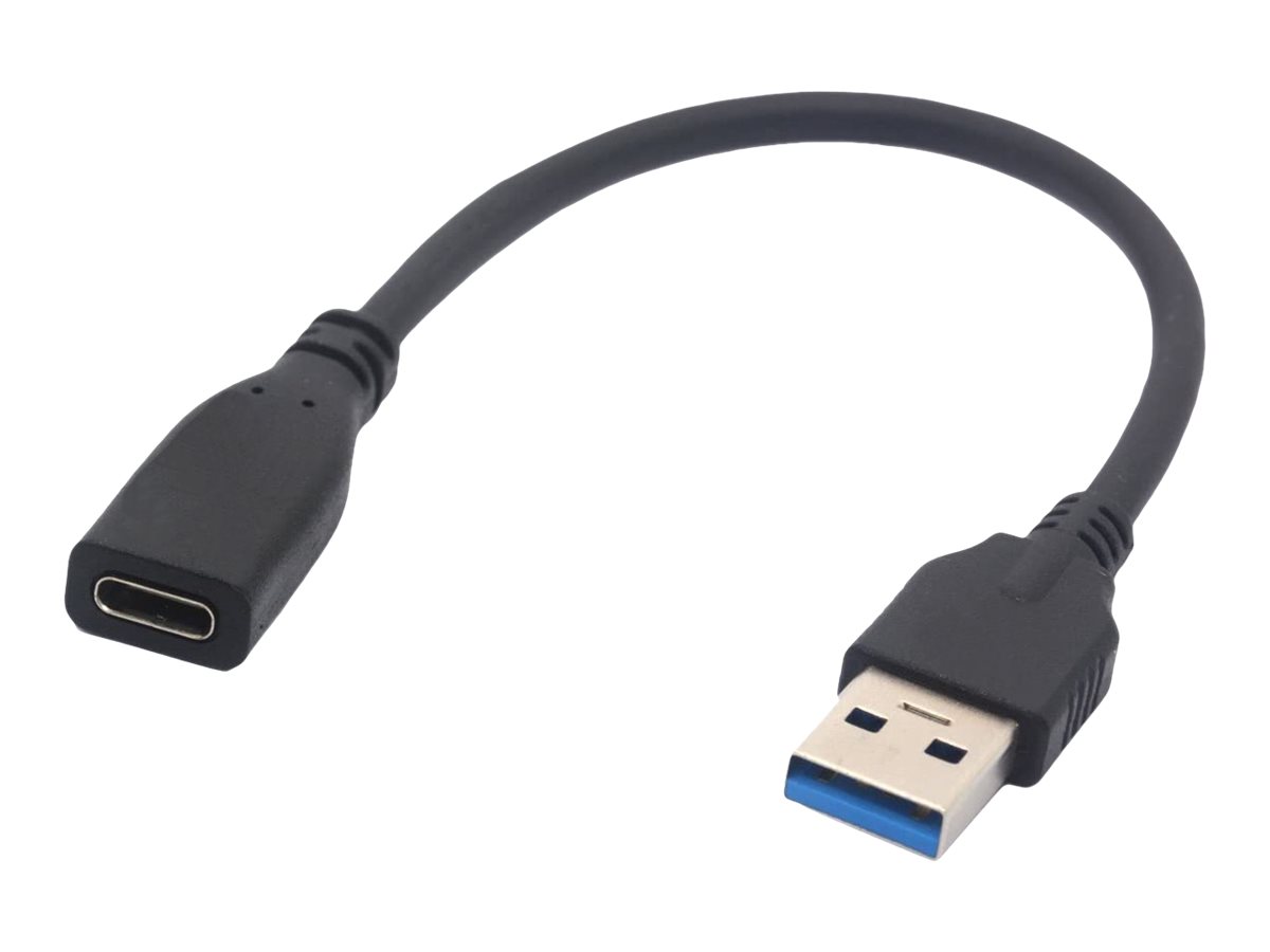 DLH - Câble USB - USB type A (M) pour 24 pin USB-C (F) - 3 A - 20 cm - DY-TU4625 - Câbles USB