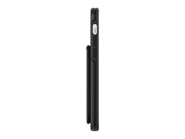 OtterBox - Portefeuille - compatibilité avec MagSafe - cuir synthétique, polycarbonate, aimant - noir ombré - pour Apple iPhone 12, 12 mini, 12 Pro, 12 Pro Max - 77-82593 - Sacs multi-usages