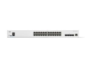 Cisco Catalyst 1300-24XT - Commutateur - C3 - intelligent - 24 x 10 Gigabit Ethernet + 4 x combo 10 Gigabit SFP+/RJ-45 - Montable sur rack - C1300-24XT - Commutateurs gérés