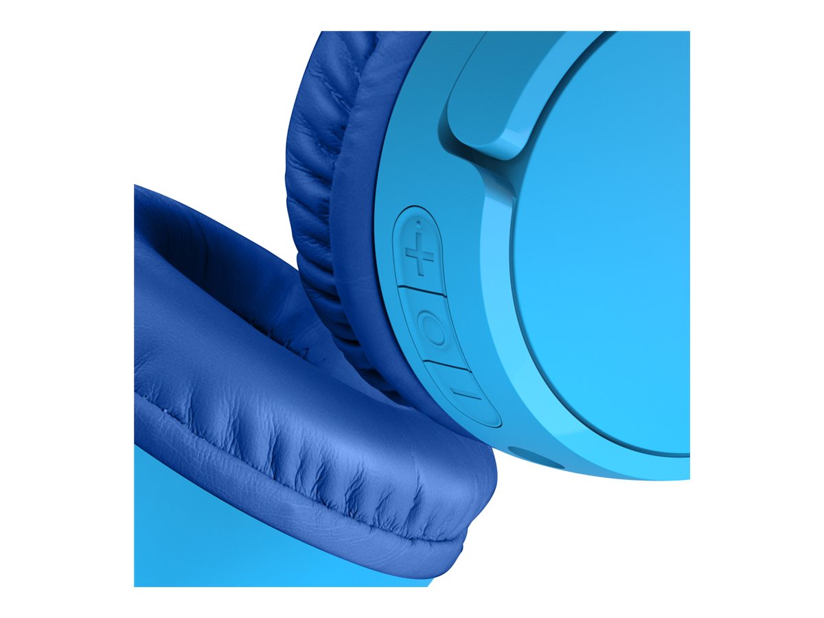 Belkin SoundForm Mini - Écouteurs avec micro - sur-oreille - Bluetooth - sans fil - jack 3,5mm - bleu - AUD002BTBL - Écouteurs