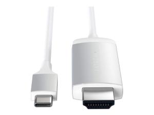 Satechi ST-CHDMIS - Câble vidéo/audio - 24 pin USB-C mâle pour HDMI mâle - 1.83 m - argent - support 4K - ST-CHDMIS - Accessoires pour téléviseurs