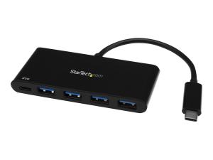 StarTech.com 4 Port USB C Hub with 4 USB Type-A Ports (USB 3.0 SuperSpeed 5Gbps), 60W Power Delivery Passthrough Charging, USB 3.1 Gen 1/USB 3.2 Gen 1 Laptop Hub Adapter, MacBook, Dell - Windows/macOS/Linux (HB30C4AFPD) - Concentrateur (hub) - 4 x SuperSpeed USB 3.0 - de bureau - HB30C4AFPD - Concentrateurs USB