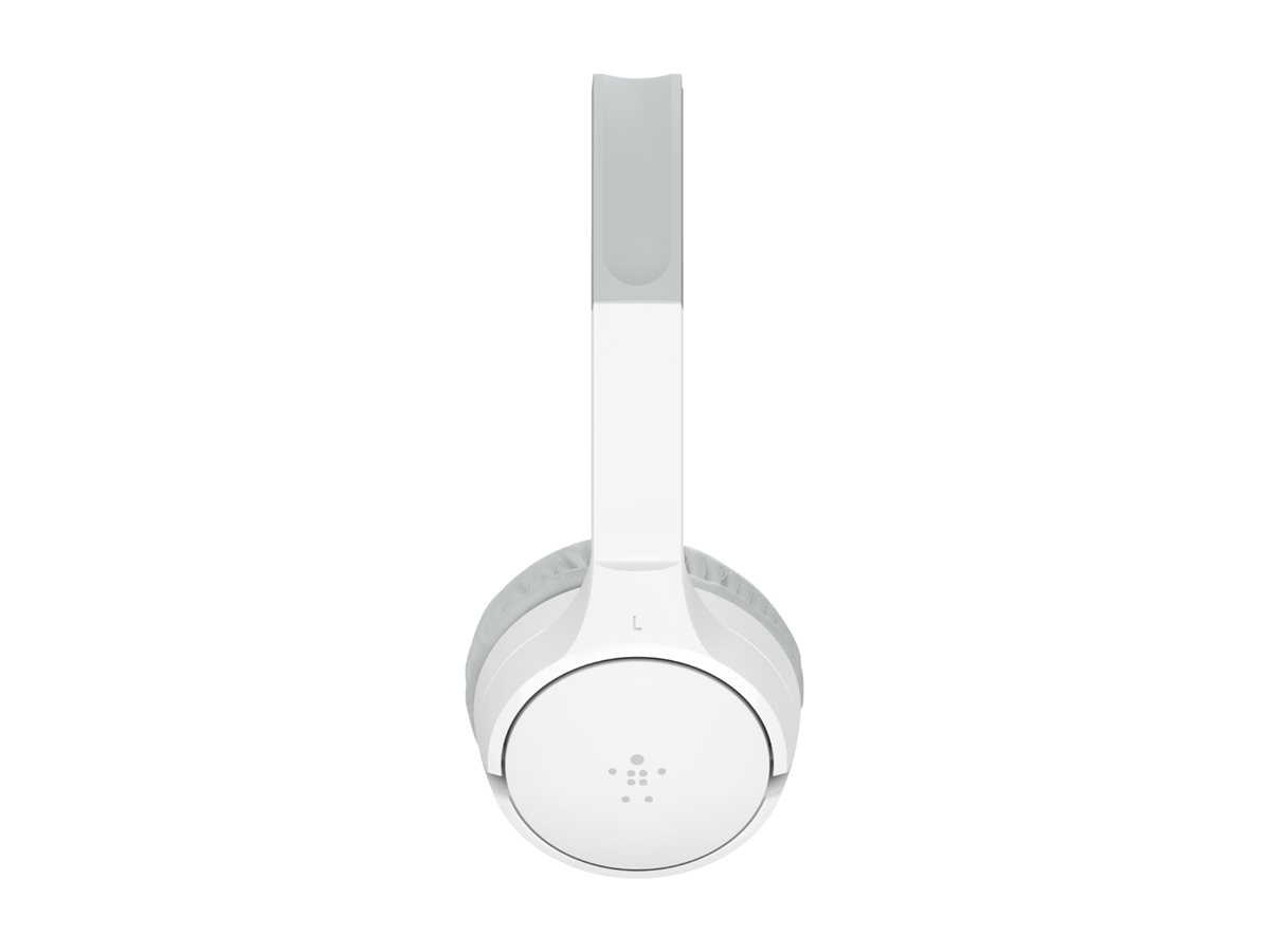 Belkin SoundForm Mini - Écouteurs avec micro - sur-oreille - Bluetooth - sans fil - jack 3,5mm - blanc - AUD002BTWH - Écouteurs
