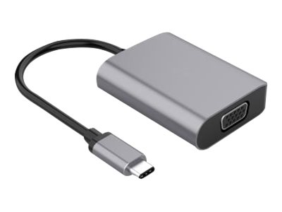 DLH - Adaptateur vidéo - 24 pin USB-C mâle pour HD-15 (VGA), HDMI, 24 pin USB-C femelle - 19 cm - noir - support 1080p, support pour 4K60Hz - DY-TU4212 - Accessoires pour téléviseurs