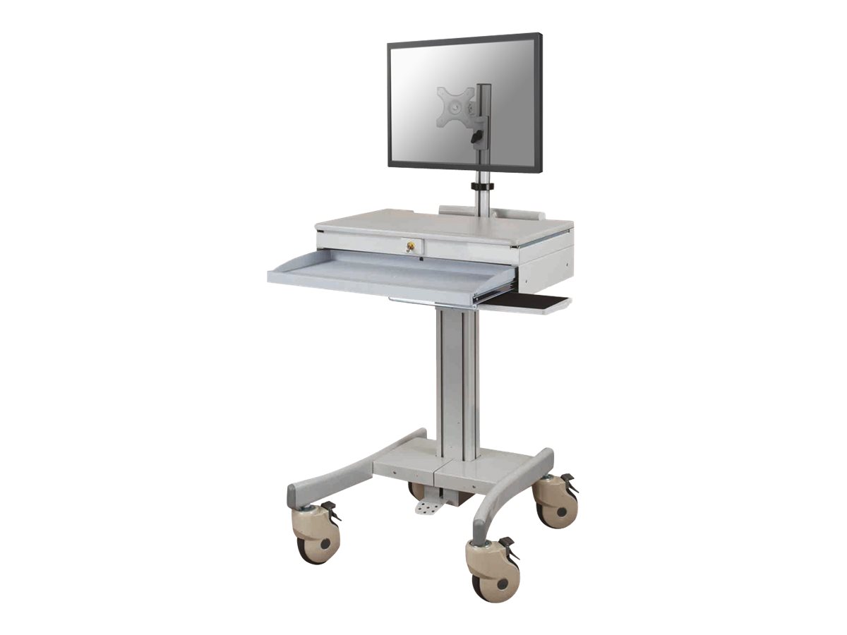Neomounts MED-M150 - Chariot - pour écran LCD / équipement PC - médical - gris - Taille d'écran : 10"-30" - MED-M150 - Accessoires pour ordinateur portable et tablette