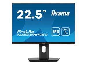 iiyama ProLite XUB2395WSU-B5 - Écran LED - 23" (22.5" visualisable) - 1920 x 1200 WUXGA @ 75 Hz - IPS - 250 cd/m² - 1000:1 - 4 ms - HDMI, VGA, DisplayPort - haut-parleurs - noir, mat - XUB2395WSU-B5 - Écrans d'ordinateur