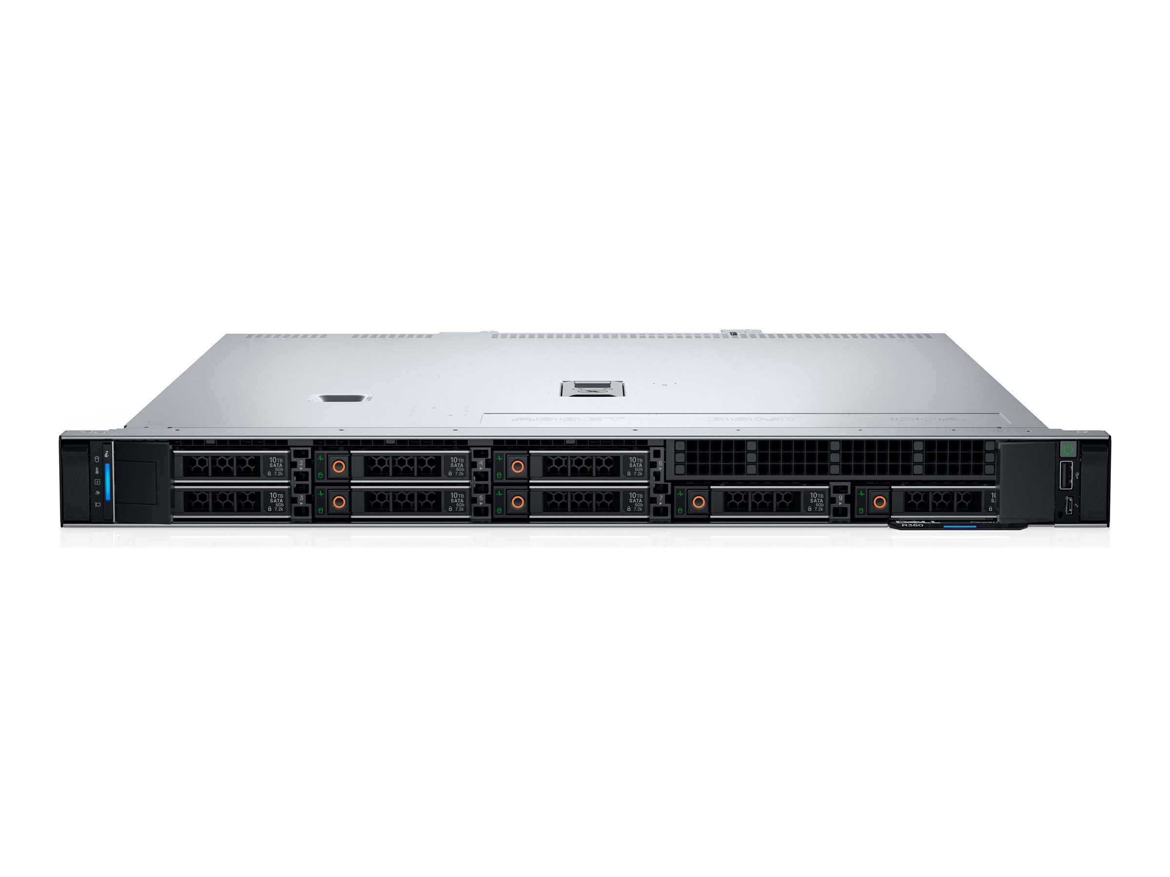 Dell PowerEdge R360 - Serveur - Montable sur rack 1U - 1 voie - 1 x Xeon E-2436 / jusqu'à 5 GHz - RAM 16 Go - SAS - hot-swap 2.5" baie(s) - SSD 480 Go - G200eW - Gigabit Ethernet - Aucun SE fourni - moniteur : aucun - BTP - Dell Smart Selection, Dell Smart Value - avec 3 Years Dell ProSupport - YHDY0 - Serveurs rack