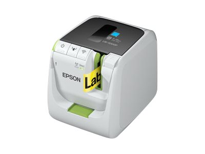 Epson LabelWorks LW-1000P - Imprimante d'étiquettes - transfert thermique - Rouleau (3,6 cm) - 360 dpi - jusqu'à 35 mm/sec - USB 2.0, LAN, Wi-Fi(n) - outil de coupe - vert, gris pâle - C51CD06200 - Imprimantes thermiques