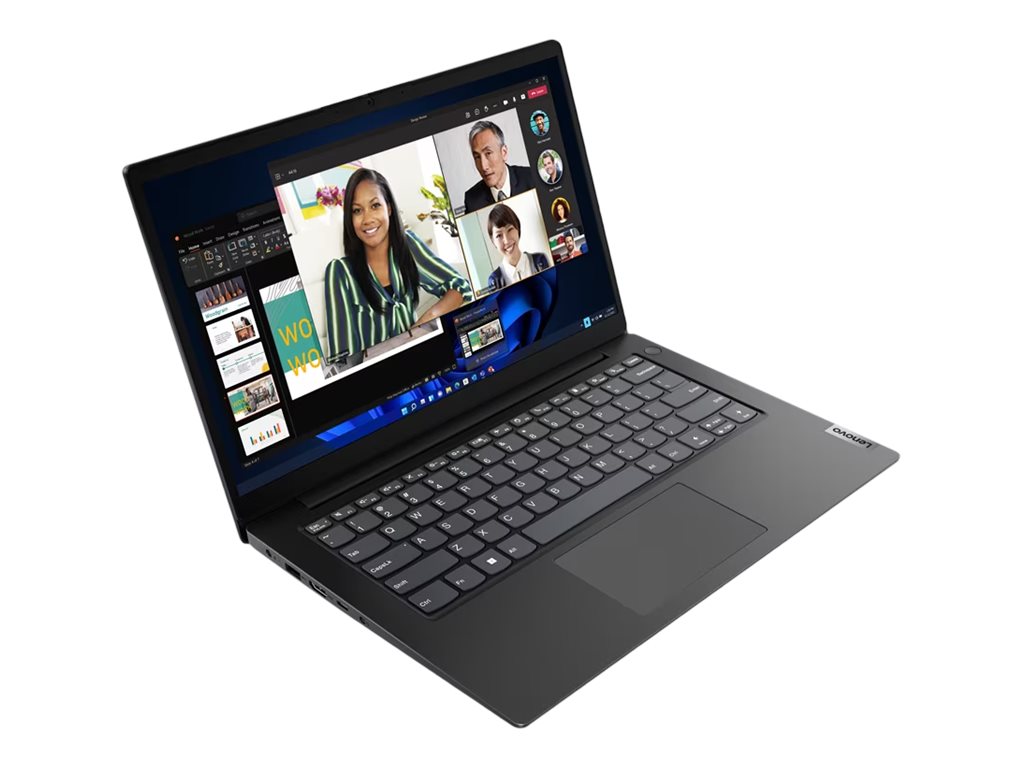 Lenovo V14 G4 AMN 82YT - AMD Ryzen 3 - 7320U / jusqu'à 4.1 GHz - Win 11 Pro - Radeon 610M - 8 Go RAM - 256 Go SSD NVMe - 14" TN 1920 x 1080 (Full HD) - Gigabit Ethernet - Wi-Fi 5 - noir business - clavier : Français - 82YT00EVFR - Ordinateurs portables