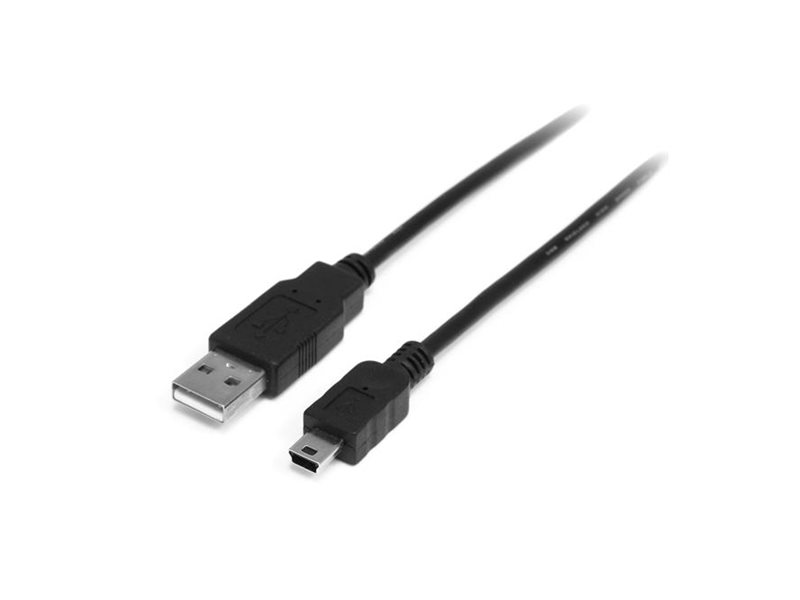 StarTech.com Câble Mini USB 2.0 1 m - A vers Mini B - M/M - Câble USB - USB (M) pour mini USB type B (M) - USB 2.0 - 1 m - noir - USB2HABM1M - Câbles USB