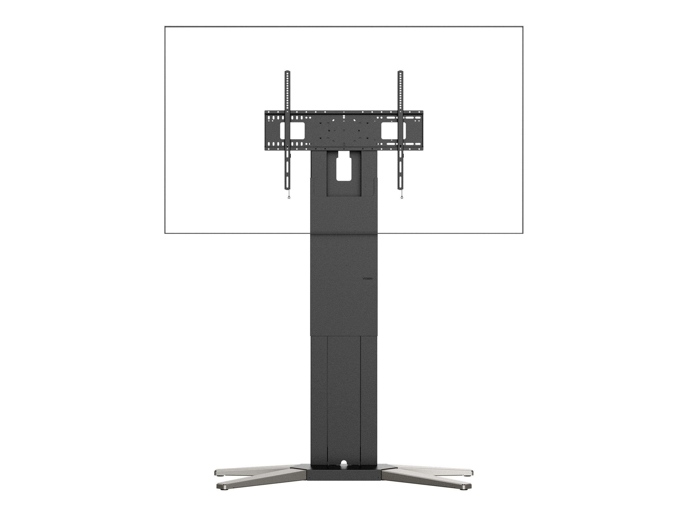 Vision - Chariot - lourdement sollicité - pour écran plat - acier - noir mat - Taille d'écran : 47"-90" - VFM-F51T - Montages pour TV et moniteur