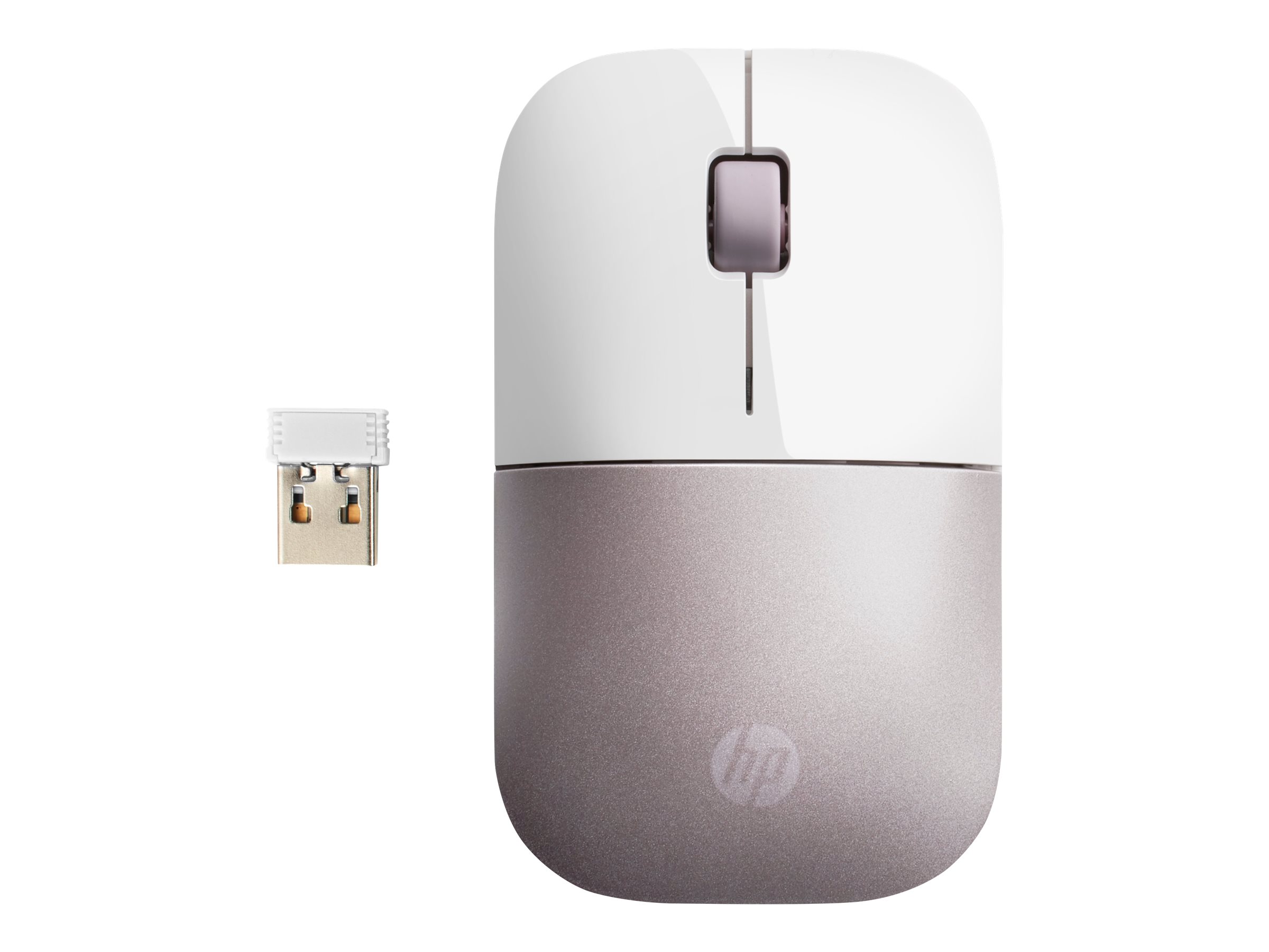 HP Z3700 - Souris - sans fil - 2.4 GHz - récepteur sans fil USB - rose - pour Portable 24, 27, 590, 595, TP01 - 4VY82AA#ABB - Souris