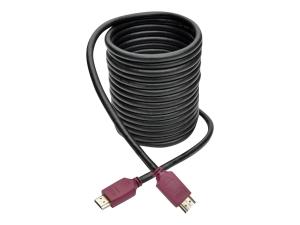 Tripp Lite 15ft Premium Hi-Speed HDMI Cable w Grip Connectors 4K@60Hz 15' - Câble HDMI avec Ethernet - HDMI mâle pour HDMI mâle - 4.57 m - blindé - noir - moulé - P569-015-CERT - Câbles HDMI