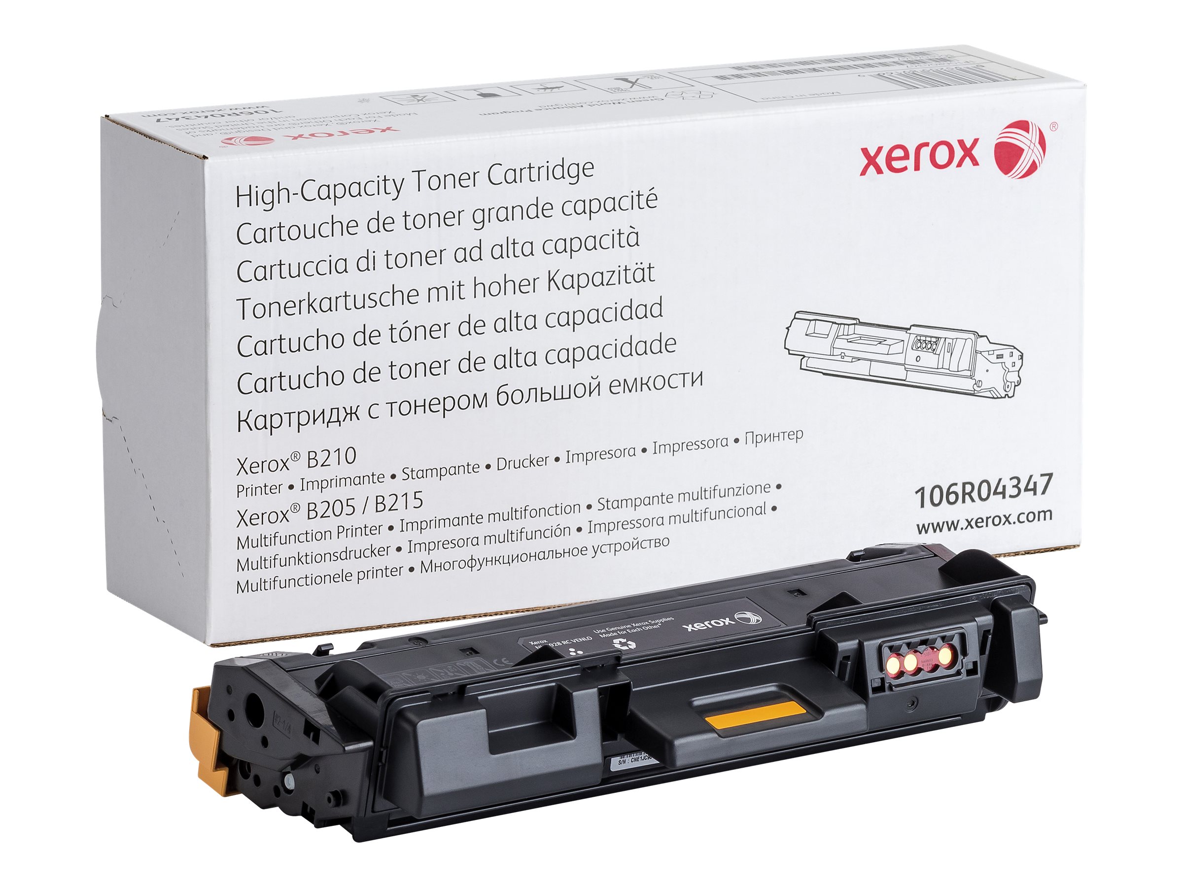 Xerox B215 - Haute capacité - noir - original - cartouche de toner - pour Xerox B205V/NI, B210/DNI, B210V/DNI, B215V/DNI - 106R04347 - Cartouches de toner