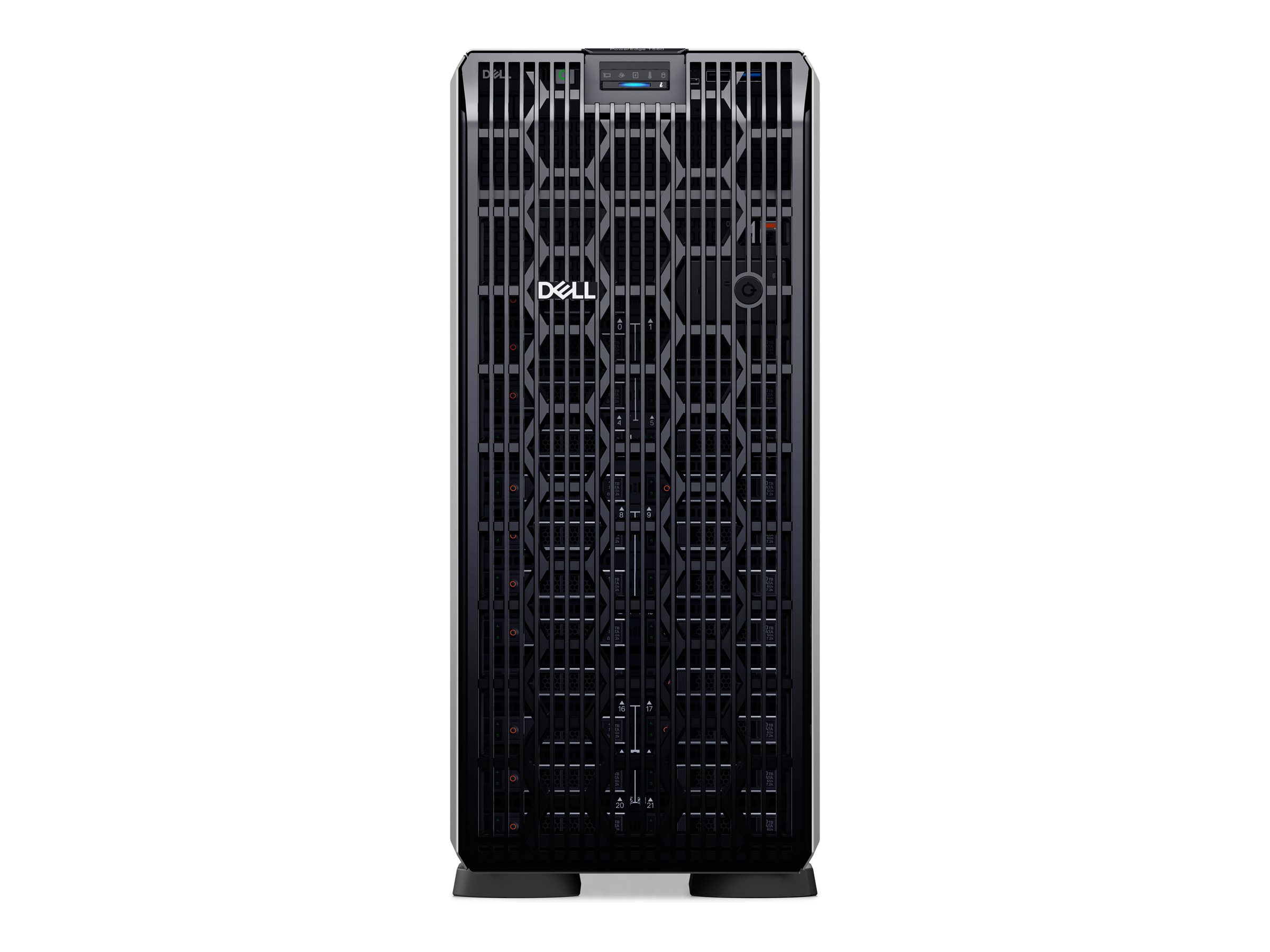 Dell PowerEdge T560 - Serveur - tour 2 voies - 1 x Xeon Silver 4410Y / jusqu'à 3.9 GHz - RAM 32 Go - SAS - hot-swap 3.5" baie(s) - SSD 480 Go - Matrox G200 - Gigabit Ethernet - Aucun SE fourni - moniteur : aucun - noir - BTP - Dell Smart Selection, Dell Smart Value - avec 3 ans de support de base avec service sur place le jour ouvrable suivant - VX432 - Serveurs tour