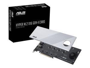 ASUS HYPER M.2 X16 GEN 4 CARD - Adaptateur d'interface - M.2 - Expansion Slot to M.2 - M.2 Card - PCIe 4.0 x16 - 90MC08A0-M0EAY0 - Adaptateurs de stockage