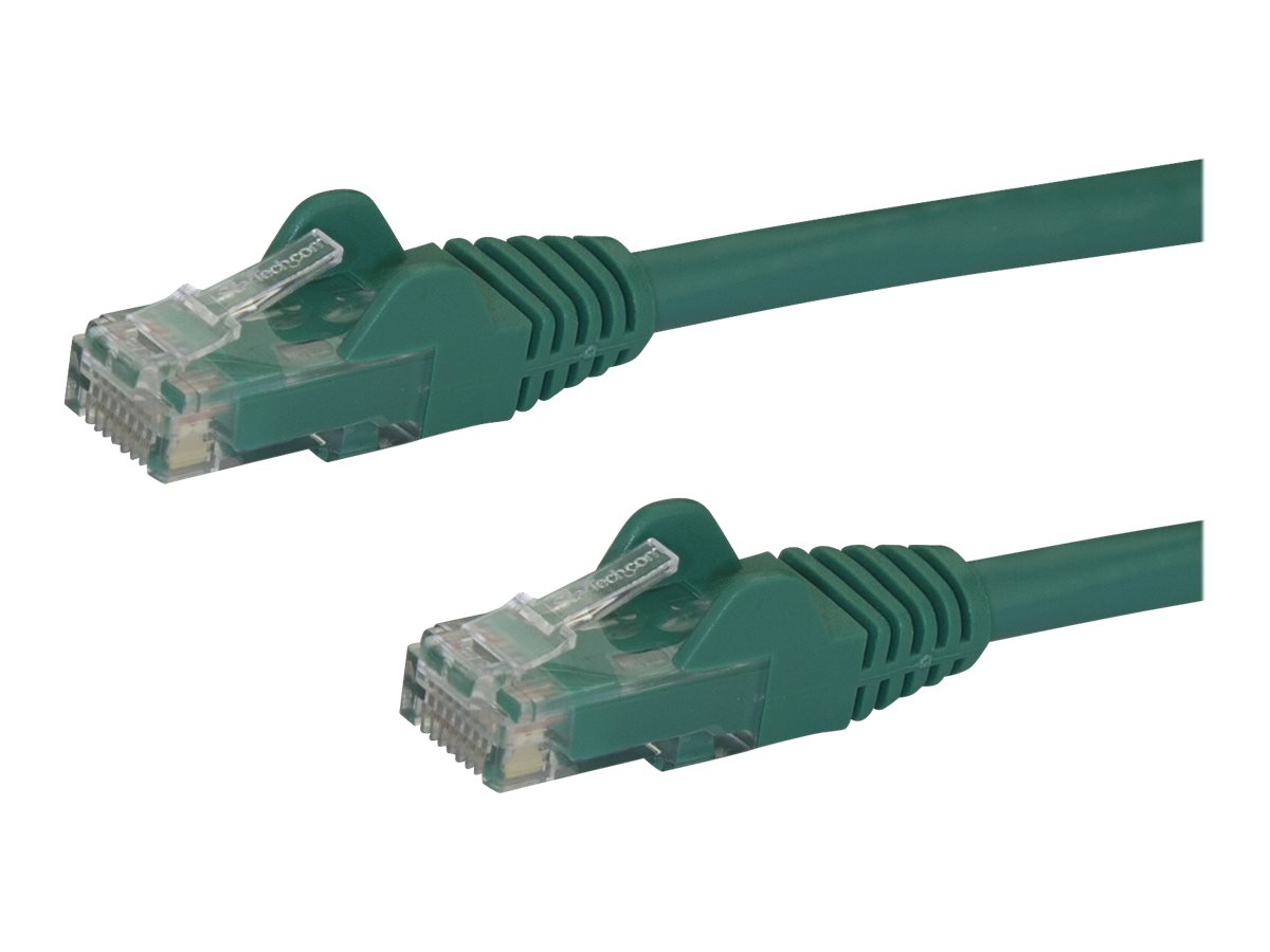 StarTech.com Câble Ethernet 10 m - RJ45 Cat6 - Câble réseau sans accroc - UTP - Cordon patch - Catégorie 6 - Vert - Cordon de raccordement - RJ-45 (M) pour RJ-45 (M) - 10 m - CAT 6 - moulé, sans crochet - vert - N6PATC10MGN - Câbles à paire torsadée