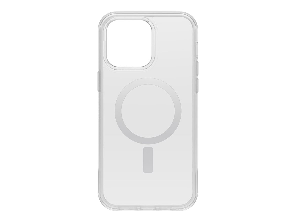 OtterBox Symmetry Series+ - Coque de protection pour téléphone portable - avec MagSafe - compatibilité avec MagSafe - polycarbonate, caoutchouc synthétique, 50 % de plastique recyclé - clair - conception lisse - pour Apple iPhone 14 Pro Max - 77-89267 - Coques et étuis pour téléphone portable