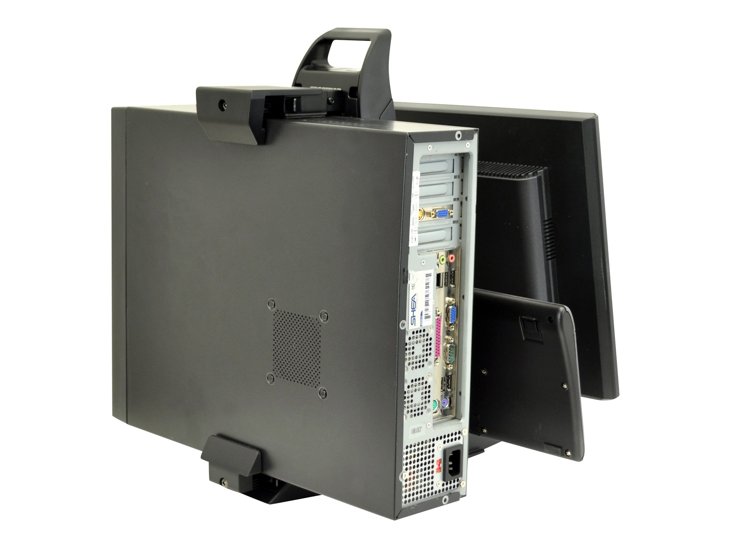 Ergotron Neo-Flex - Support pour moniteur/ordinateur de bureau - levage, fixation du collier - 15"-24" - noir - 33-338-085 - Accessoires pour ordinateur de bureau