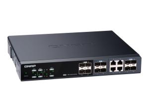 QNAP QSW-M1204-4C - Commutateur - Géré - 8 x 10 Gigabit SFP+ + 4 x combo 10 Gigabit SFP+/RJ-45 - de bureau, Montable sur rack - QSW-M1204-4C - Commutateurs gérés