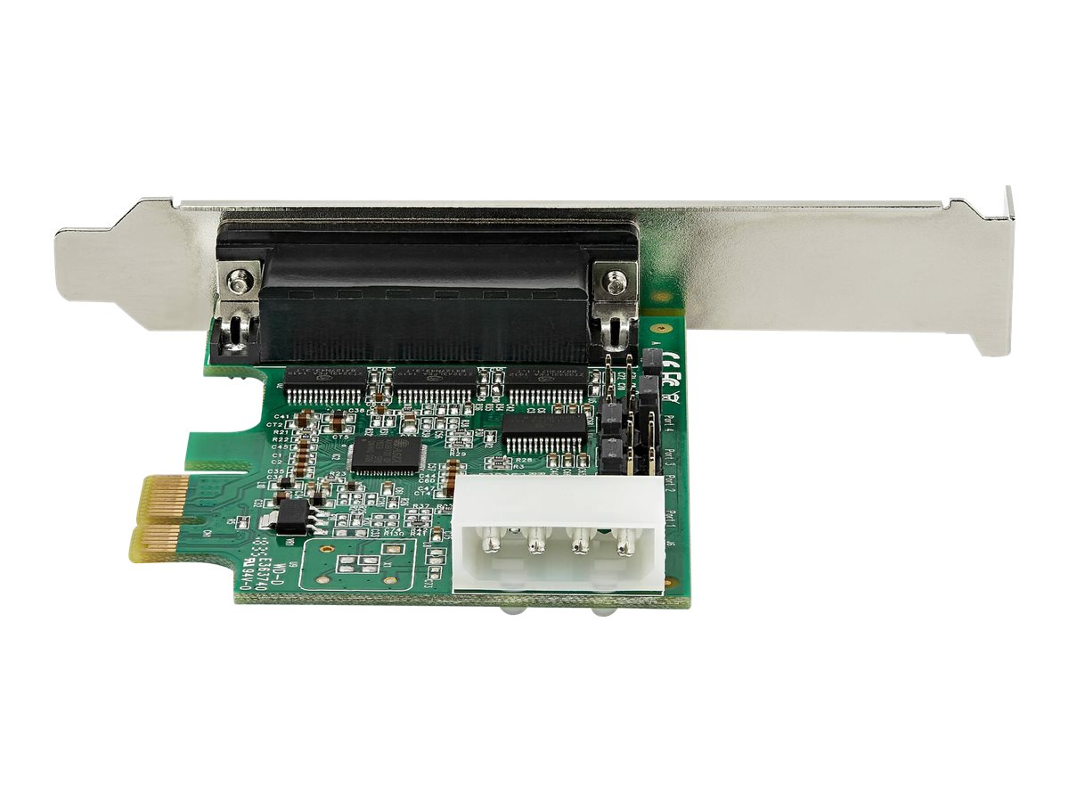 StarTech.com Carte adaptateur PCIe serie RS232 - 4 ports - 16950 UART - Adaptateur série - PCIe - RS-232 x 4 - PEX4S953 - Adaptateurs réseau filaires