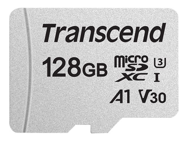 Transcend 300S - Carte mémoire flash - 128 Go - A1 / Video Class V30 / UHS-I U3 - micro SDXC - TS128GUSD300S - Cartes flash