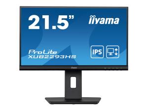 iiyama ProLite XUB2293HS-B3 - Écran LED - 21.5" - 1920 x 1080 Full HD (1080p) @ 75 Hz - IPS - 250 cd/m² - 1000:1 - 3 ms - HDMI, VGA, DisplayPort - haut-parleurs - noir, mat - XUB2293HS-B3 - Écrans d'ordinateur