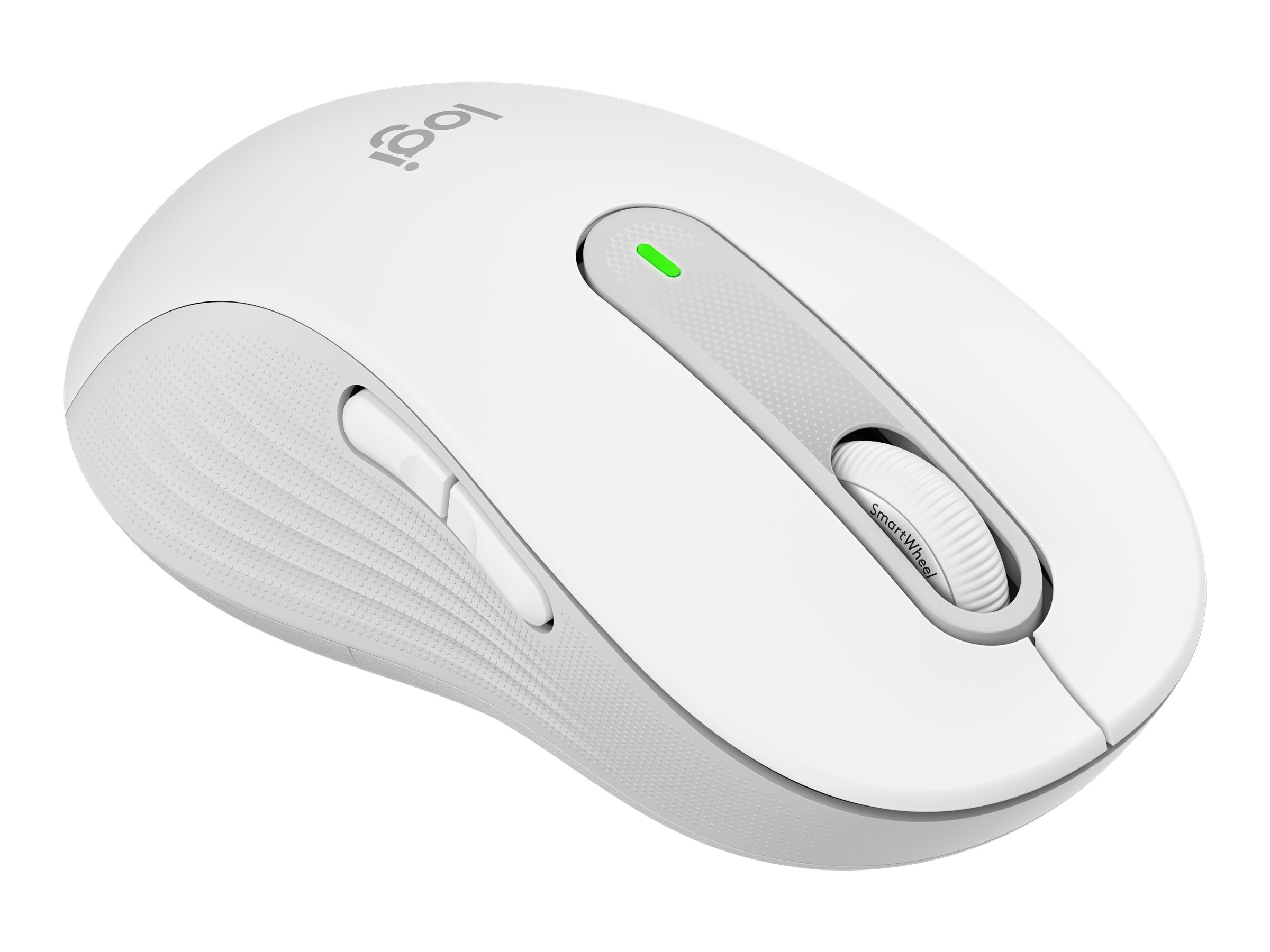 Logitech Signature M650 - Souris - optique - 5 boutons - sans fil - Bluetooth, 2.4 GHz - récepteur USB Logitech Logi Bolt - blanc cassé - 910-006255 - Souris