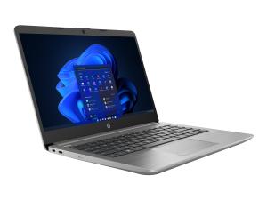 HP 245 G9 Notebook - AMD Ryzen 3 - 5425U / jusqu'à 4.1 GHz - Win 11 Home - Radeon Graphics - 8 Go RAM - 256 Go SSD NVMe, HP Value - 14" 1366 x 768 (HD) - Gigabit Ethernet - Wi-Fi 5 - cendres argent sombre - clavier : Français - 5Y432EA#ABF - Ordinateurs portables