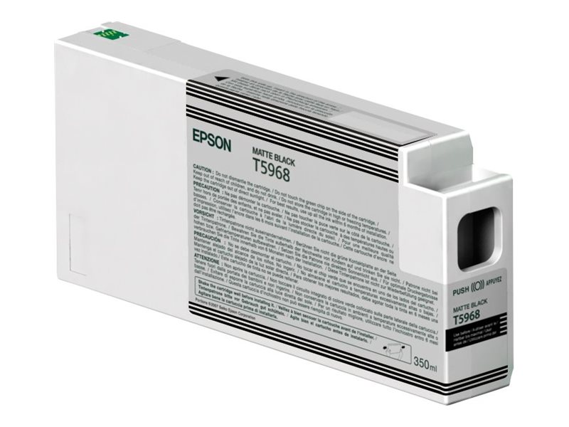 Epson T5968 - 350 ml - noir mat - original - cartouche d'encre - pour Stylus Pro 7700, Pro 7900, Pro 9890, Pro 9900 - C13T59680N - Cartouches d'imprimante