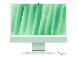 Apple iMac with 4.5K Retina display - Tout-en-un M4 jusqu'à - RAM 24 Go - SSD 512 Go - Apple M4 10-core - Gigabit Ethernet, IEEE 802.11ax (Wi-Fi 6E), Bluetooth 5.3 - macOS Sequoia 15.0 - moniteur : LED 24" 4480 x 2520 (4.5K) - clavier : Français - vert - MD2Q4FN/A - Ordinateurs de bureau