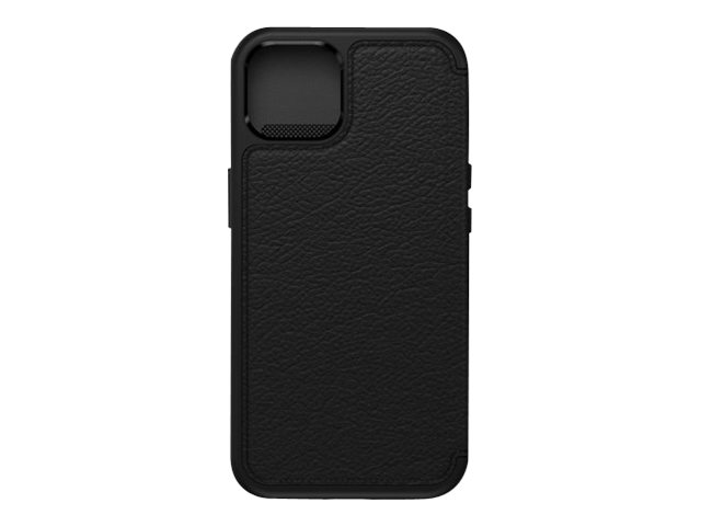 OtterBox Strada Series - Étui à rabat pour téléphone portable - cuir véritable, polycarbonate - noir ombré - pour Apple iPhone 13 - 77-85812 - Coques et étuis pour téléphone portable
