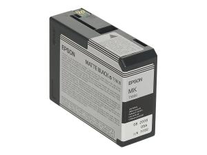 Epson T5808 - 80 ml - noir mat - original - cartouche d'encre - pour Stylus Pro 3800, Pro 3880 - C13T580800 - Cartouches d'encre Epson