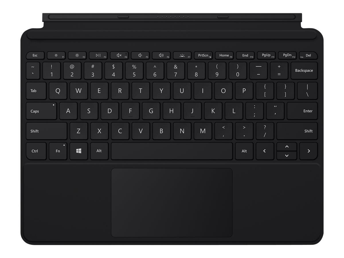 Microsoft Surface Go Type Cover - Clavier - avec trackpad, accéléromètre - rétroéclairé - Suisse/Luxembourgeois - noir - commercial - pour Surface Go, Go 2 - KCN-00030 - Claviers
