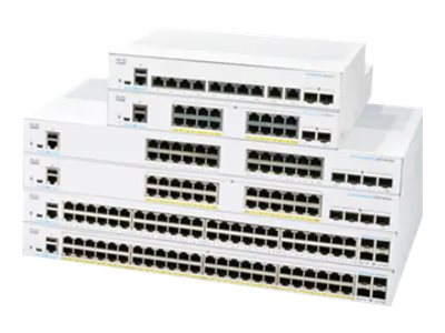 Cisco Business 350 Series 350-24P-4G - Commutateur - C3 - Géré - 24 x 10/100/1000 (PoE+) + 4 x Gigabit SFP - Montable sur rack - PoE+ (195 W) - remanufacturé - CBS350-24P-4GEU-RF - Concentrateurs et commutateurs gigabit