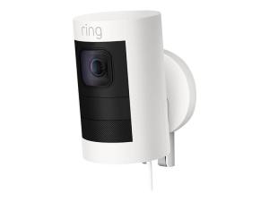 Ring Stick Up Cam Wired - Caméra de surveillance réseau - extérieur, intérieur - résistant aux intempéries - couleur (Jour et nuit) - 1080p - audio - sans fil - Wi-Fi - LAN 10/100 - 8SS1E8-WEU0 - Caméras réseau