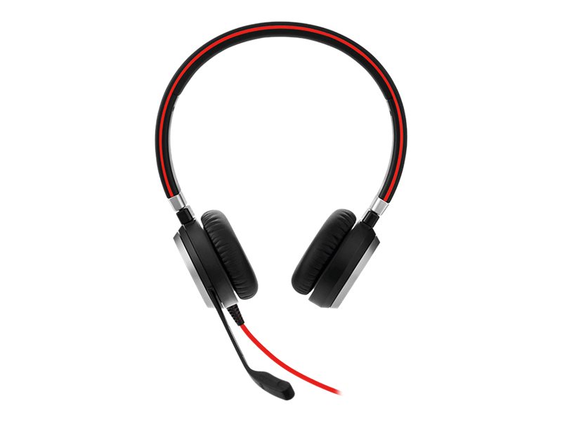 Jabra Evolve 40 Stereo - Micro-casque - sur-oreille - remplacement - filaire - 14401-10 - Écouteurs