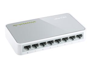 TP-Link TL-SF1008D 8-Port 10/100Mbps Desktop Switch - Commutateur - 8 x 10/100 - de bureau - TL-SF1008D - Concentrateurs et commutateurs 10/100