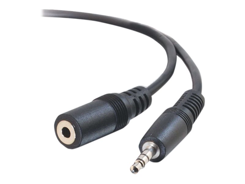 C2G - Rallonge de câble audio - mini-phone stereo 3.5 mm mâle pour mini-phone stereo 3.5 mm femelle - 7 m - blindé - moulé - 80095 - Accessoires pour systèmes audio domestiques