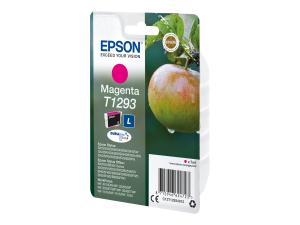 Epson T1293 - Taille L - magenta - original - emballage coque avec alarme radioélectrique/ acoustique - cartouche d'encre - pour Stylus SX230, SX235, SX430, SX438; WorkForce WF-3010, 3520, 3530, 3540, 7015, 7515, 7525 - C13T12934022 - Cartouches d'imprimante