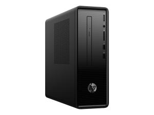 HP Slimline 290-a0000nfm - MT - A4 9125 / jusqu'à 2.6 GHz - RAM 4 Go - HDD 1 To - Radeon R3 - Gigabit Ethernet - 802.11a/b/g/n/ac, Bluetooth 4.2 - Win 10 Familiale 64 bits - moniteur : LED 21.5" 1920 x 1080 (Full HD) - clavier : Français - noir profond - 2DE58EA#ABF - Ordinateurs de bureau