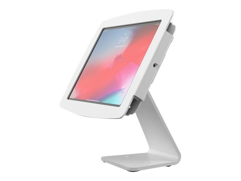 Compulocks iPad 10.2" Support de comptoir 360 pivotant et inclinable avec boîtier Space - Kit de montage (enceinte, base de montage VESA) - pour tablette - verrouillable - aluminium de haute qualité - blanc - Taille d'écran : 10.2" - dessus de comptoir - pour Apple 10.2-inch iPad (7ème génération, 8ème génération, 9ème génération) - 303W102IPDSW - Accessoires pour ordinateur portable et tablette