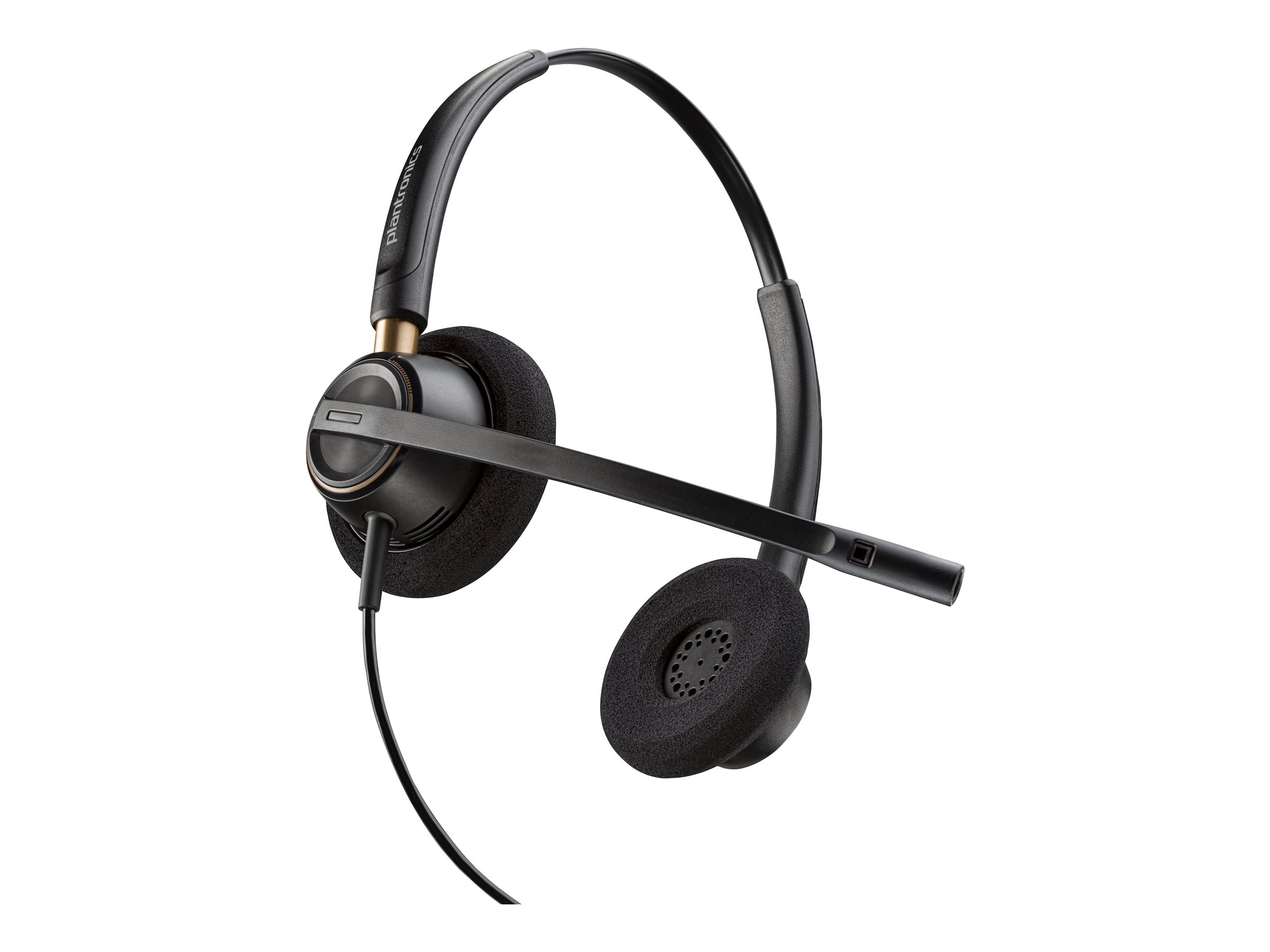 Poly EncorePro 520 - EncorePro 500 series - micro-casque - sur-oreille - filaire - Quick Disconnect - noir - Certifié pour Skype for Business, certifié UC - 783P7AA#ABB - Écouteurs